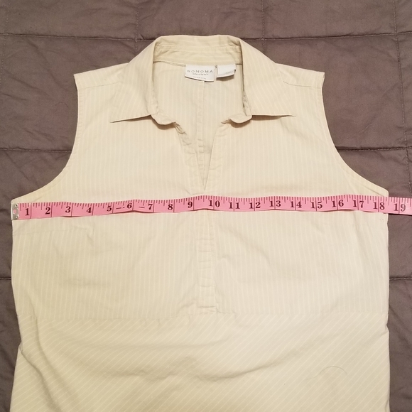 2/$10 Pinstriped Cotton/Spandex Top w/side zipper! - Picture 8 of 9